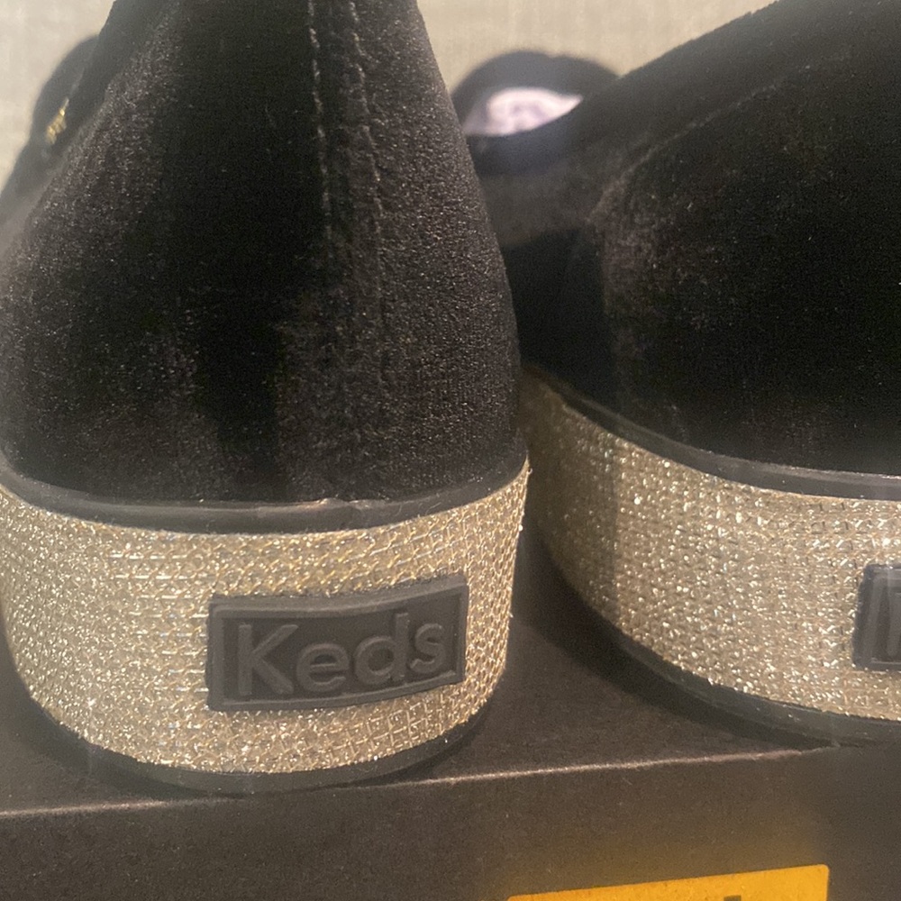 Keds *nwt new in box size 9 Triple decker Dazzle blk - Picture 8 of 9